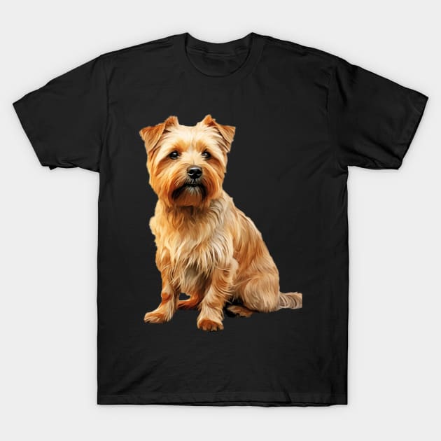 Norfolk Terrier T-Shirt by DavidBriotArt
